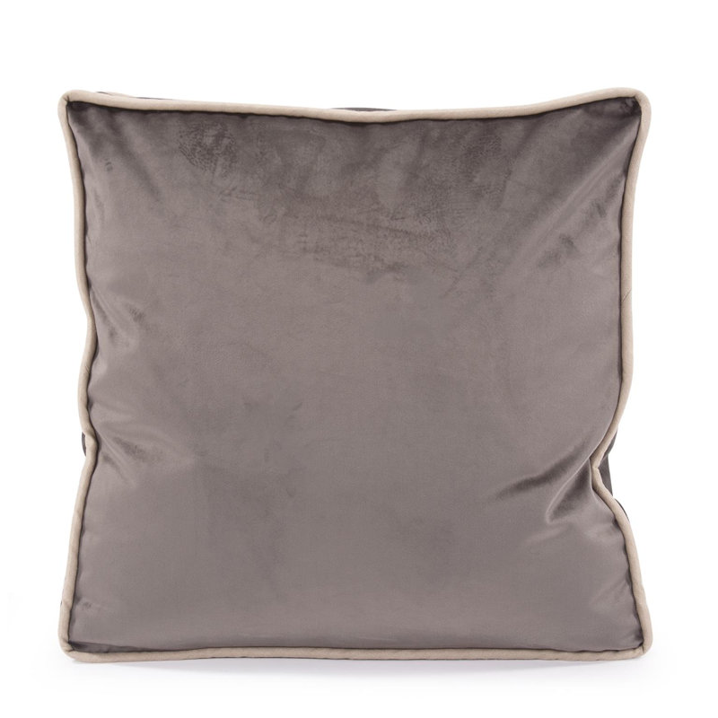 20 Gusseted Pillow  Bella - Down Insert, Pewter