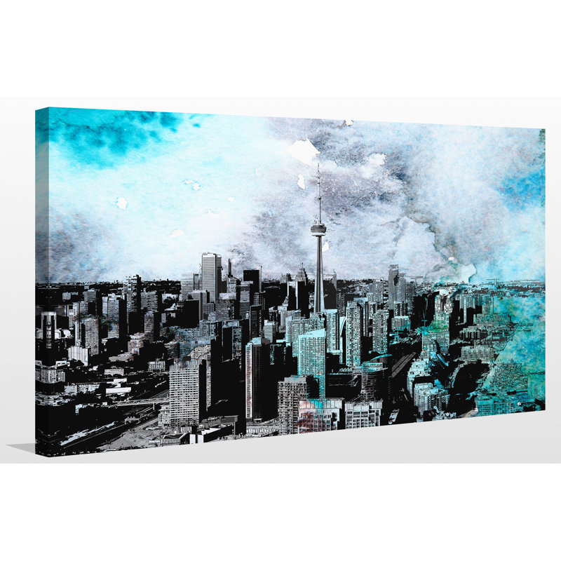 Reproduction de photo sur toile tendue toronto, H 48 po x l 28 po x P 1,5 po