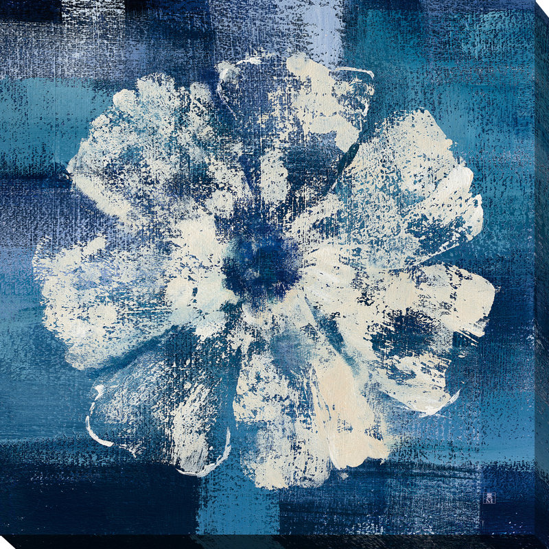 «Ocean Bloom I», art encadré, H 18 po x l 18 po x p 1 po, Toile tendue