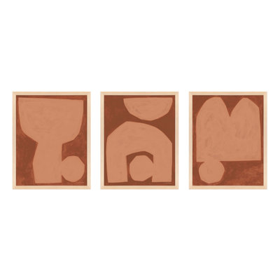 Module On Terra Cotta " Module On Terra Cotta.Set Of 3 " by Michael Kempen 3 - Pieces