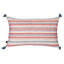 Housse de coussin en jacquard de couleur corail Oksana (ensemble de 2)