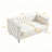60'' Upholstered Loveseat, Velvet Sofa Couch with 2 Throw Pillows-112444034