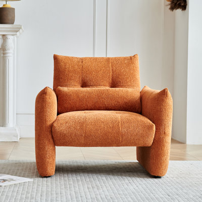 Fauteuil d'appoint moderne capitonné