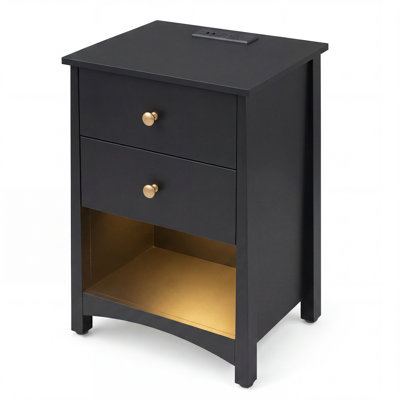 Nightstand with Power Outlets