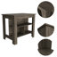 Îlot de cuisine, quatre pieds, trois tablettes, brun foncé-1377960010-1377960013