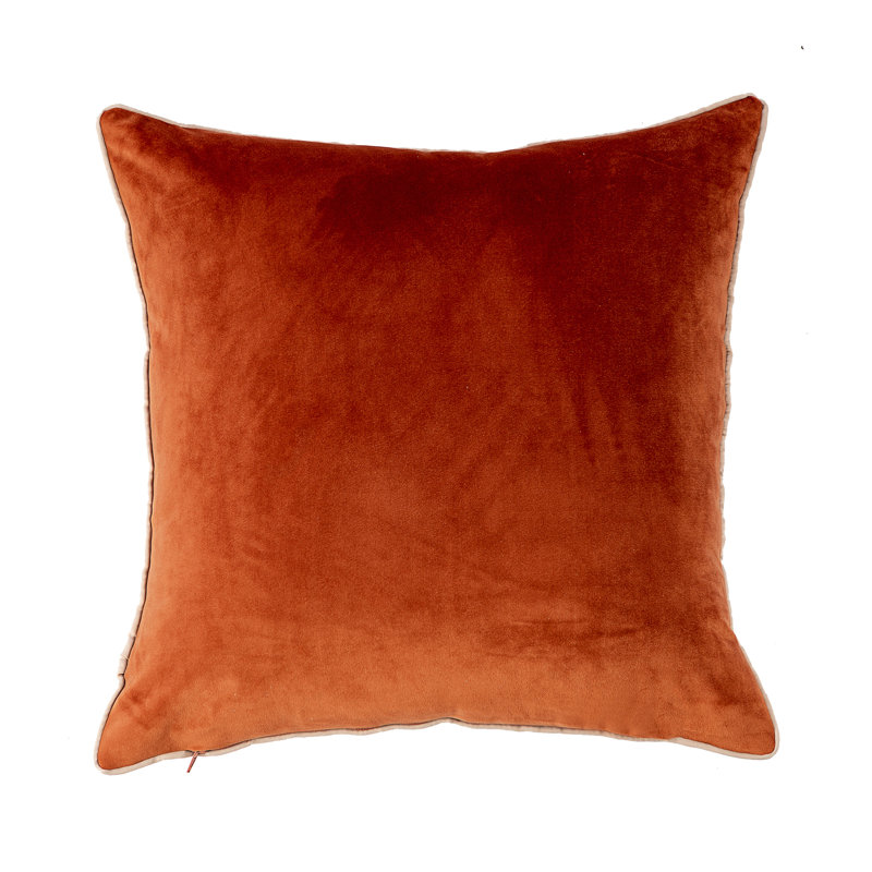 Ensemble de 2 coussins en velours, Orange