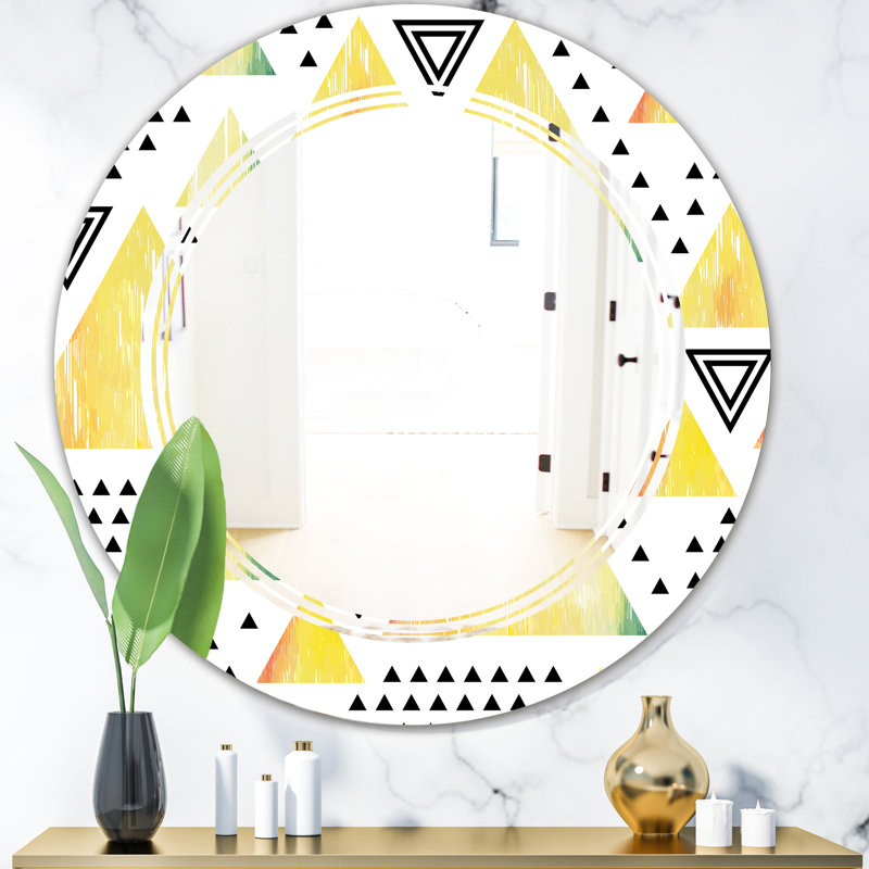 Miroir mural Triamular Design IV, 31,5 po x 31,5 po