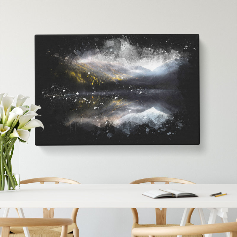 Antholzer See Lake Reflection - Wrapped Canvas, 40cm H x 60cm W x 4cm D