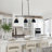 Aber 3 - Light Dimmable Kitchen Island Dome Chandelier