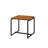 3PCs Oak & Black Finish Pack Coffee & End Set-608413489
