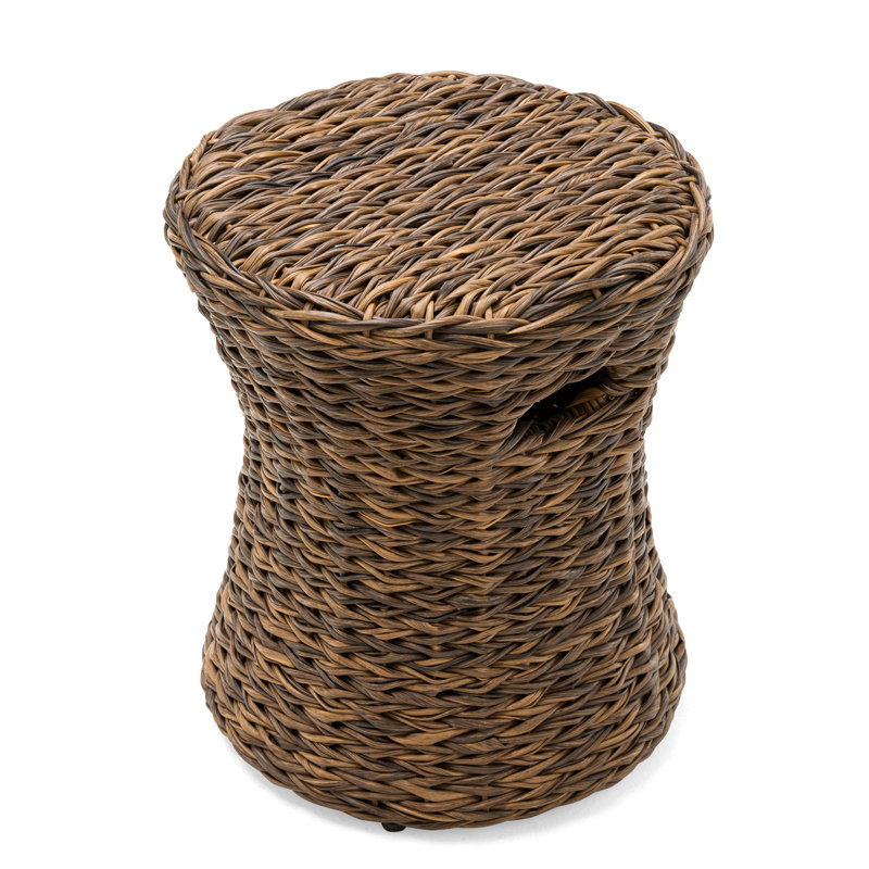 Cayman Round Metal Outdoor Side Table , 15.7'' in. W 15.7'' in. D