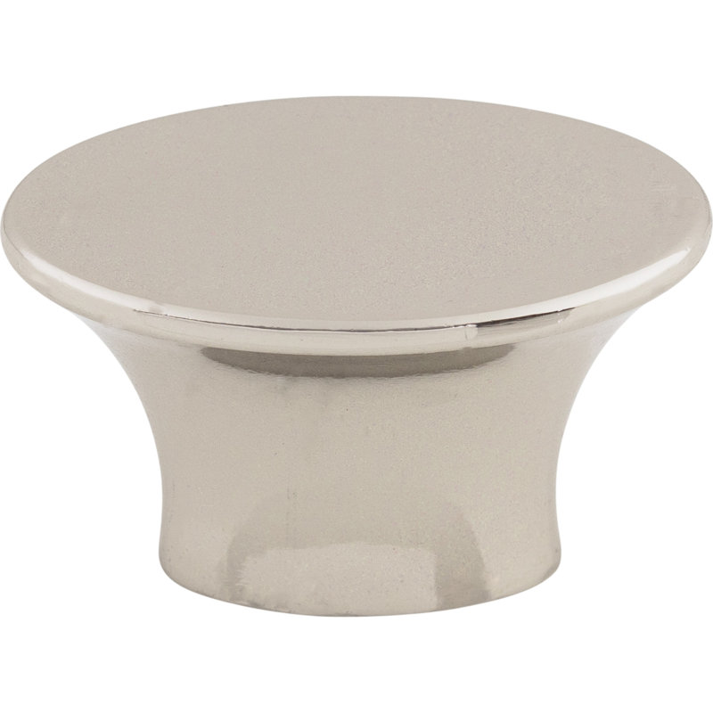 Edgewater 1 5/16" Length Oval Knob, Polished Nickel, 1 1/2 Length