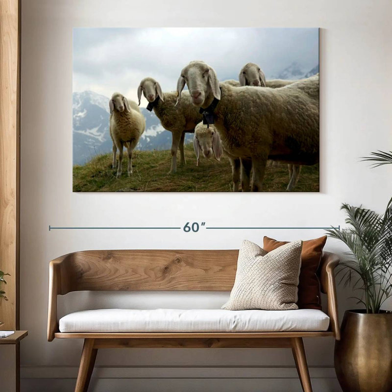 Brampt Piedmont Mountain Sheep, 34" H x 51" W