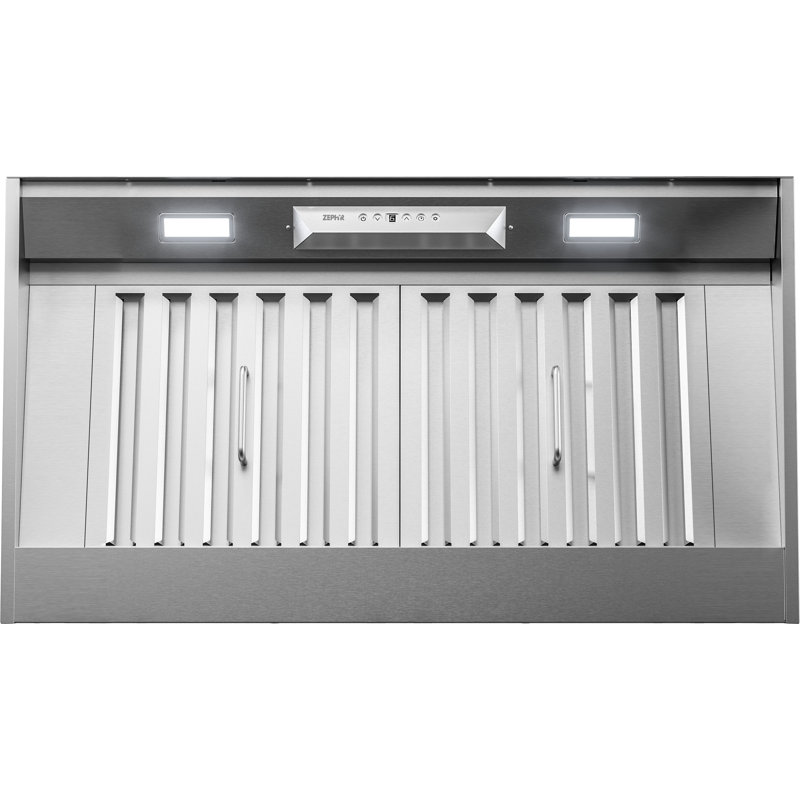 Zephyr Monsoon I 36 in. 600 CFM Insert Mount Range Hood with LED Light in Stainless Steel