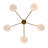 Kahliah 5 - Light Dimmable Sputnik Modern Linear Chandelier（Set Of 2）