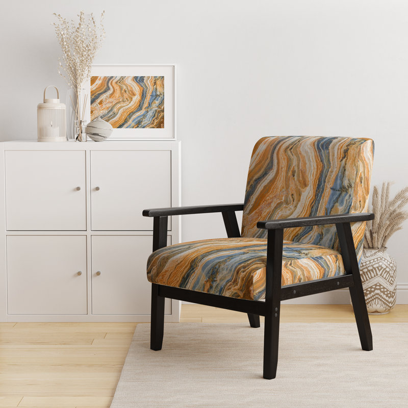 Fauteuil rembourré Mid-Century rembourré Mid-Century
