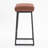 24" Modern Backless Saddle Counter Height Bar Stools With Metal Frame for Kitchen Island-629761594