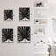 Décoration abstraite abstraite en forme de feuille de ventilateur Décoration murale abstraite moderne Décoration murale en métal-124839580-124839581