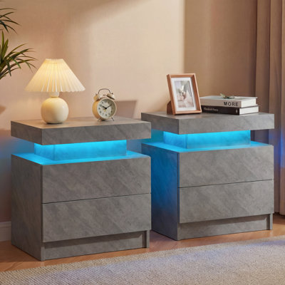 Dedorah 49 cm W Bedside Table