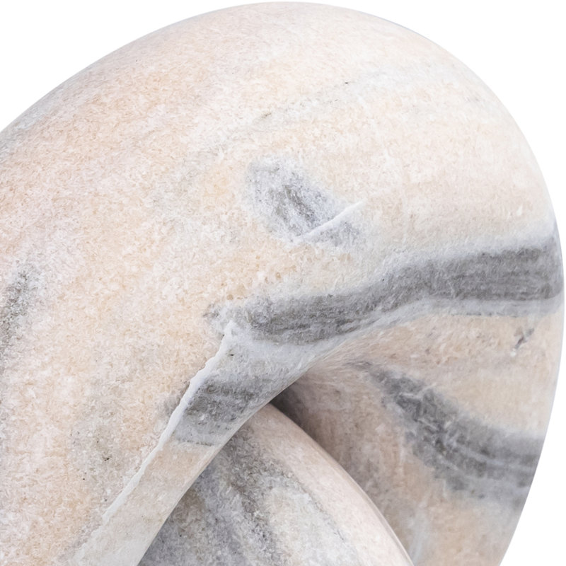 Knot Marble Decorative Object, Pink