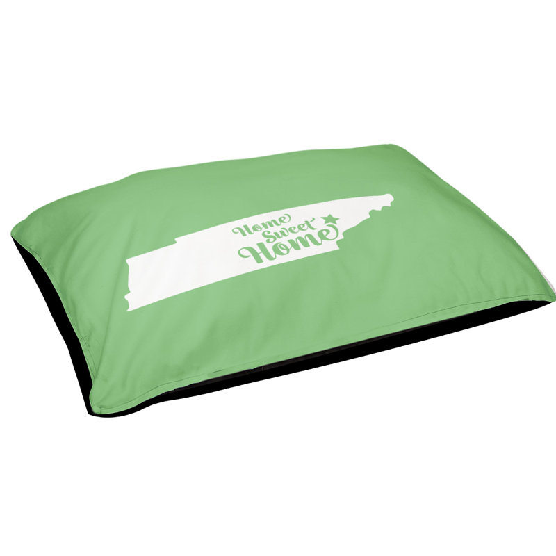 Coussin d'extérieur pour chien Home Sweet, Moyen (l 40 po x P 30 po x H 6,5 po), Vert, Knoxville