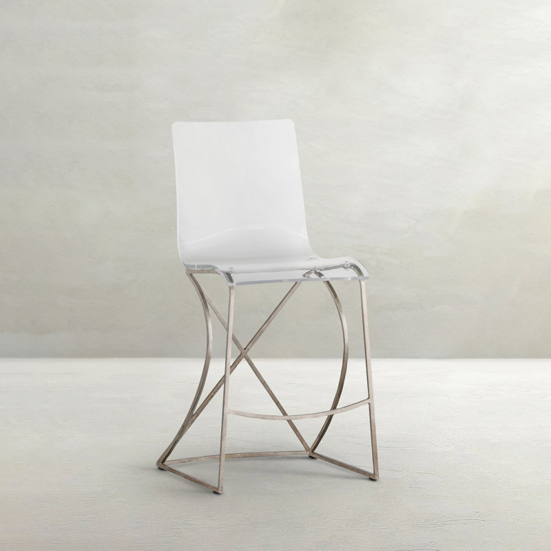 Johnson 24.75" Counter Height Stool - Silver, Antique Silver, Counter Stool (24.75" Seat Height)