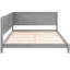 Lit de jour double en bois gris / aspect moderne Mid-Century avec structure polyvalente-2022754932-2022754930