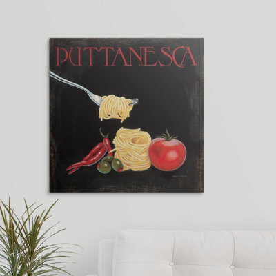«Italian Cuisine I» par Marco Fabiano, affiche vintage