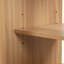 Meuble-lavabo 30 po avec lavabo, armoire de salle de bain multifonctionnelle avec portes et tiroir, panneau de fibres à densité moyenne, naturel