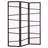 3-Panel Screen Room Divider, Black