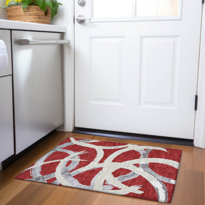 Premium Machine Washable Mayfield AMF1022 Circles Rug