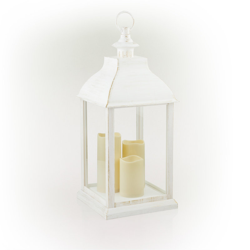 30'' Battery Powered Outdoor Lantern, 22" H x 9" W x 9" D