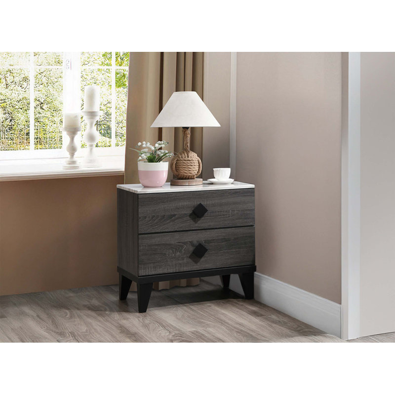 Table de chevet, Gris foncé