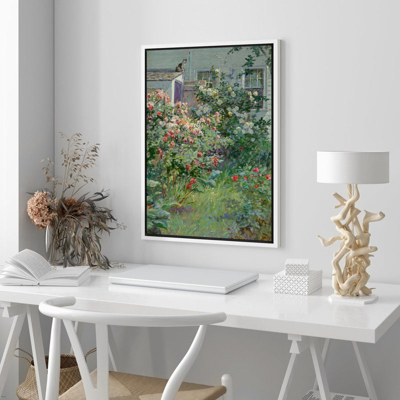Maison de campagne rustique, fleurs sauvages, illustrations, art moderne, botanique, ferme florale, H 36 po x l 24 po