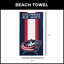 Montreal Canadiens NHL Psychedelic Beach Towel, lightweight, quick-dry, vibrant colours, 30 x 60 inches-1640654761