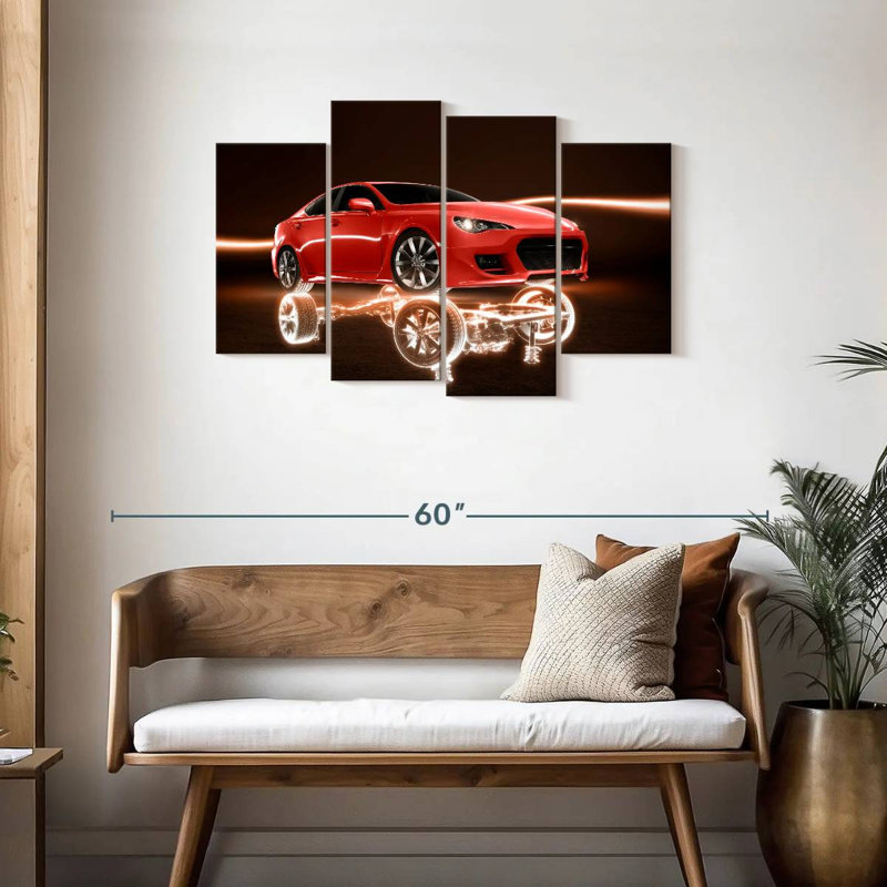 Cadre de voiture Mehar Glow, H 27 po x l 43 po
