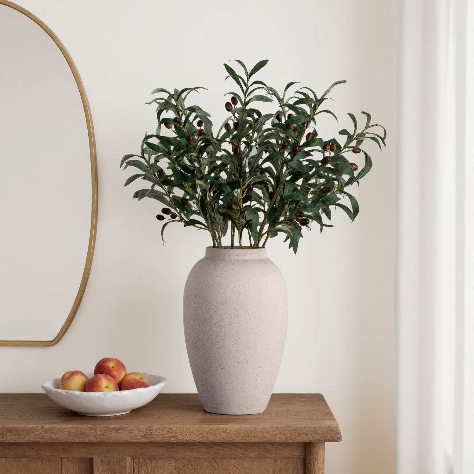 28in. Artificial Olive Stems, Set of 3