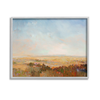 Abstrait «Farmland Nature», estampe numérique par William McCarthy