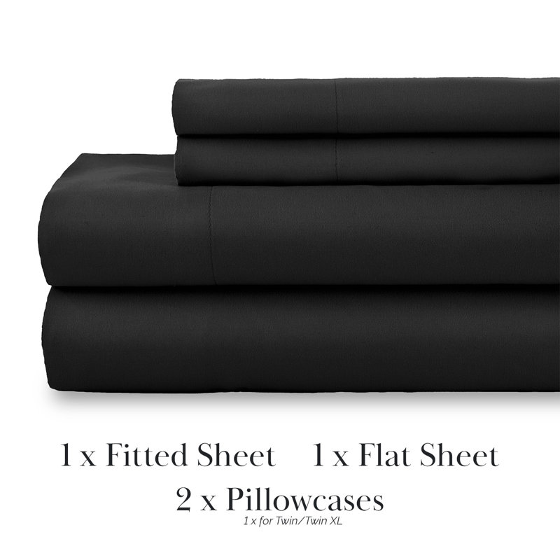 Ensemble de literie Classic Collection From Southshore Fine Linens Classic, Grand, Noir