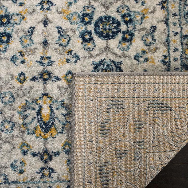 Tapis gris Christa, Tapis de couloir 2 pi 3 po x 8 pi