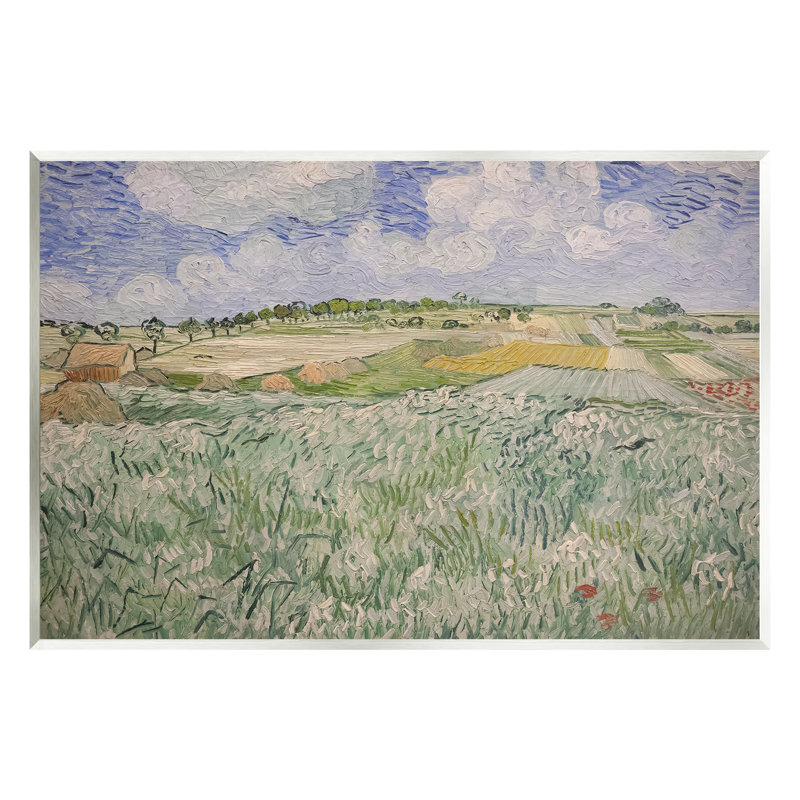 Plain Near Auvers Van Gogh Classic par Vincent Van Gogh - Peinture, H 13 po x l 19 po x P 0,5 po, Unframed