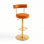 Ensemble de 2 tabourets de bar réglables rembourrés en velours doux, chaises modernes à hauteur de comptoir avec base et repose-pieds en métal doré électrolytique, dossier ergonomique pivotant à 360 degrés pour la salle à manger, îlot de cuisine, bar personnel, café, bureau de réception