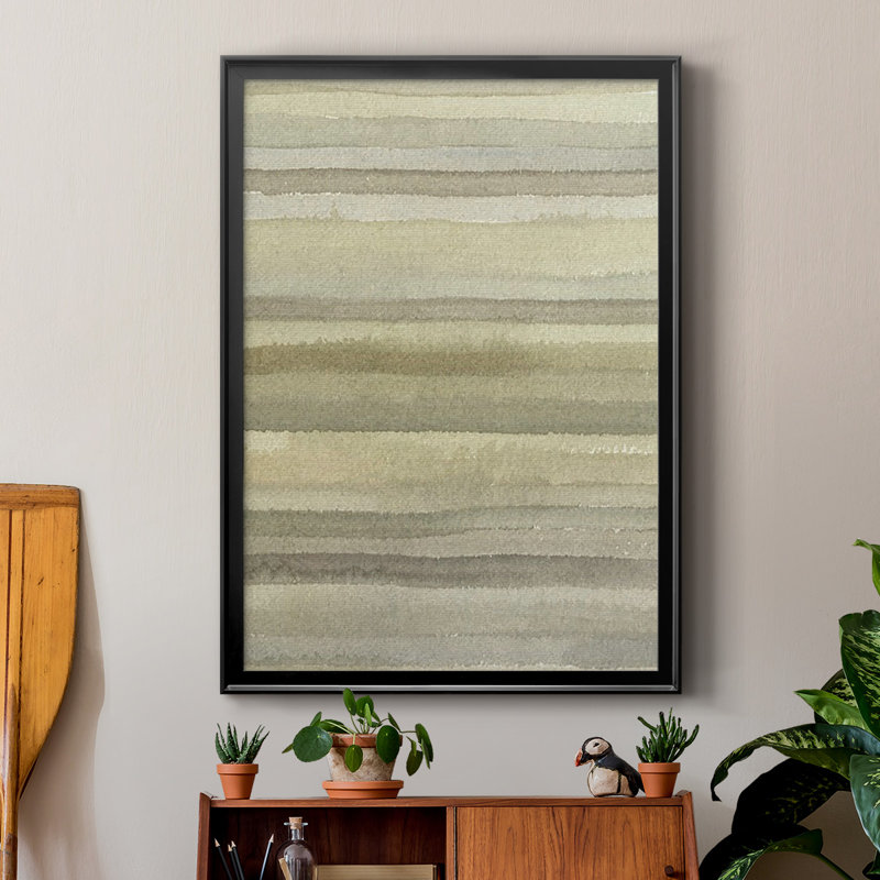 «Lines In Neutral I», reproduction encadrée de qualité supérieure - prête à être accrochée, H 42,5 po x l 30,5 po x P 1,25 po