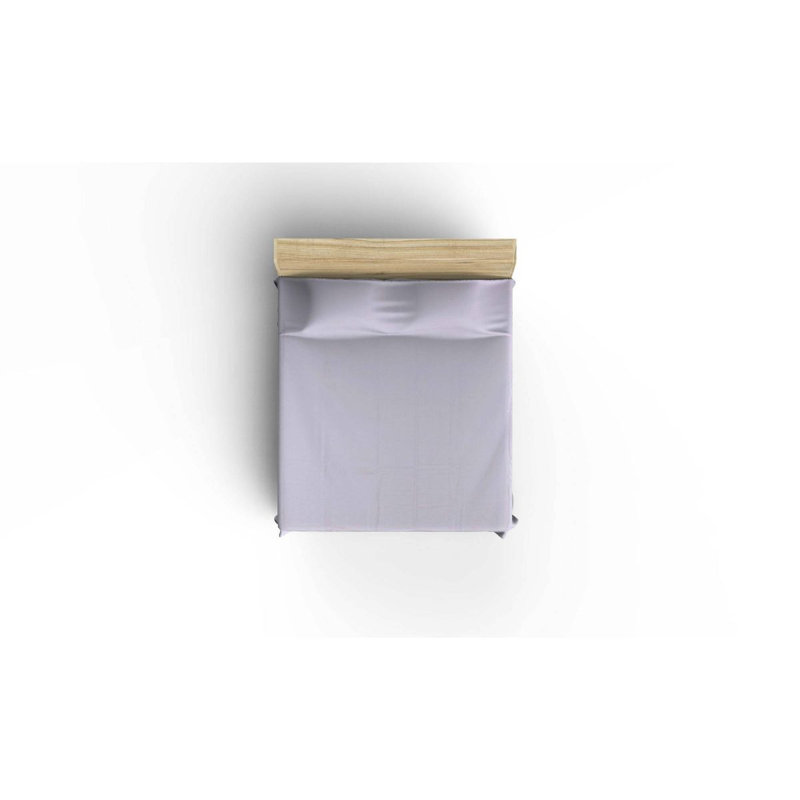 Couvre-lit / couvre-lit 100% coton Magdaleno, Couvre-lit 63 po x 94 po, Lilas