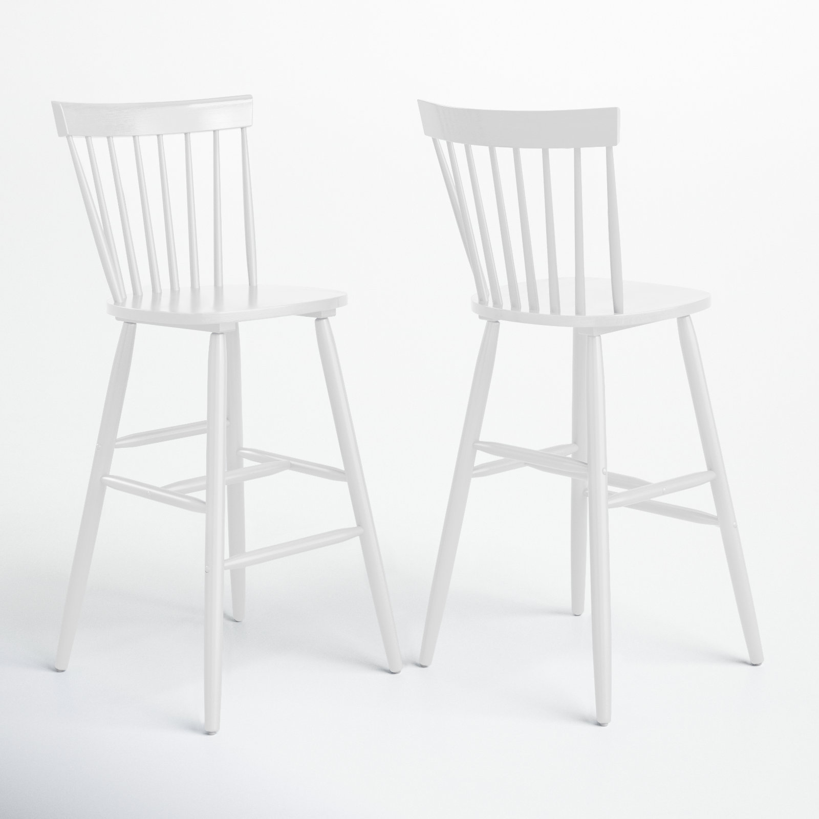 Stacee Bar and Counter Stool, White, Bar Stool (29" Seat Height)