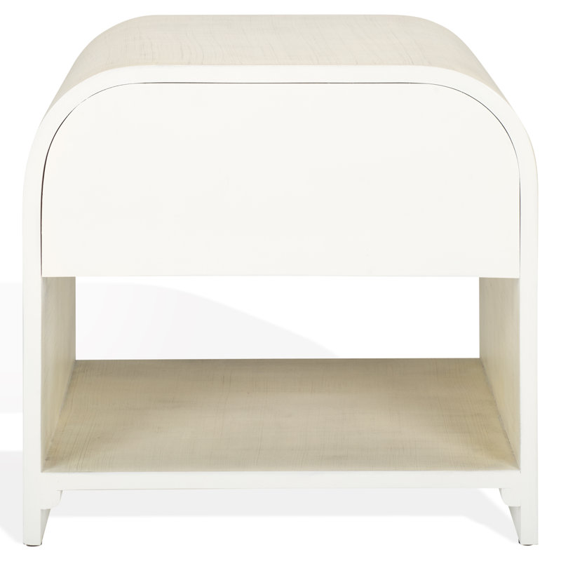 Jaqualina 1 Drawer Wood Nightstand