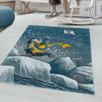Turnage Animal Print Flatweave Area Rug