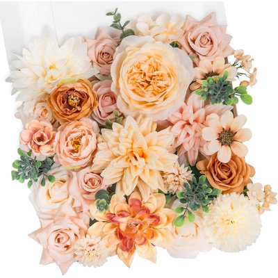 Ensemble de fleurs artificielles mélangées Blush Champagne
