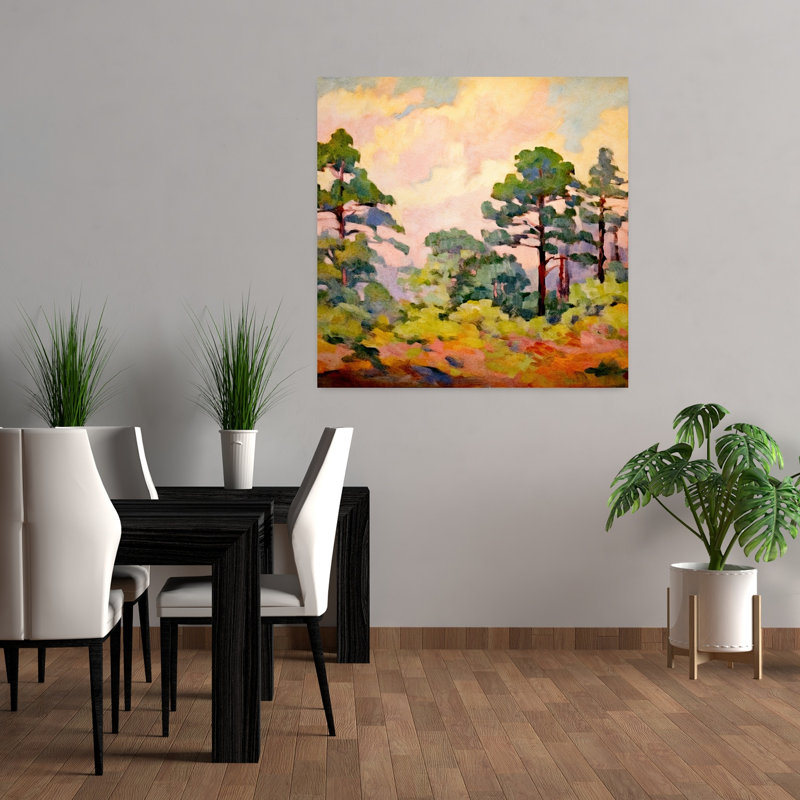 Redwood Forest Abstract Contemporary Wall Art