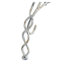 Console Whimsical Bird Perch avec structure en fer blanc antique vieilli
